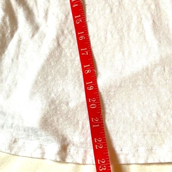 C & C California Linen Semi Sheer Lightweight Henley Top White Womens Large - Picture 10 of 14